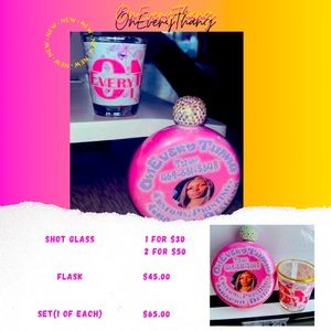 Custom Flask and shot glasses